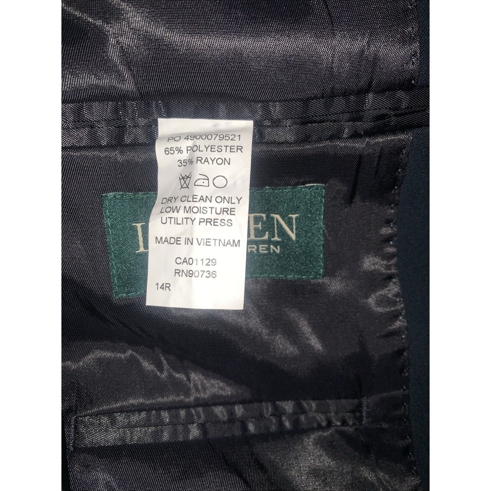 Lauren Ralph Lauren Navy Blue Blazer Jacket Coat‎ Boys Size 14R Gold Buttons - Picture 3 of 11